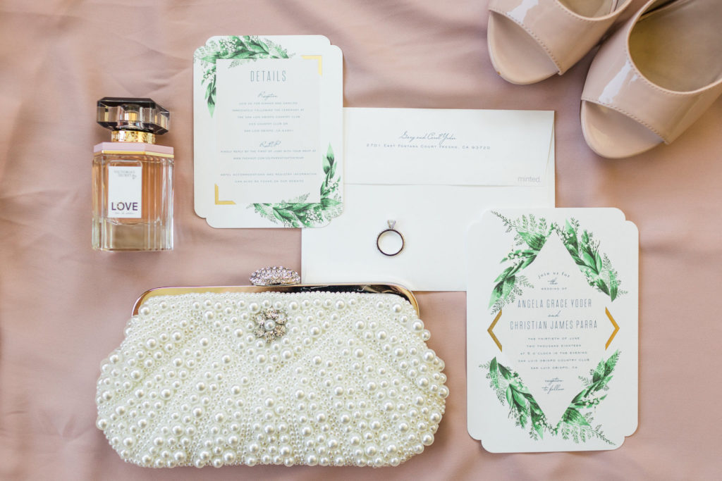shoes by Chinese Laundry and invitations and paper goods by Minted