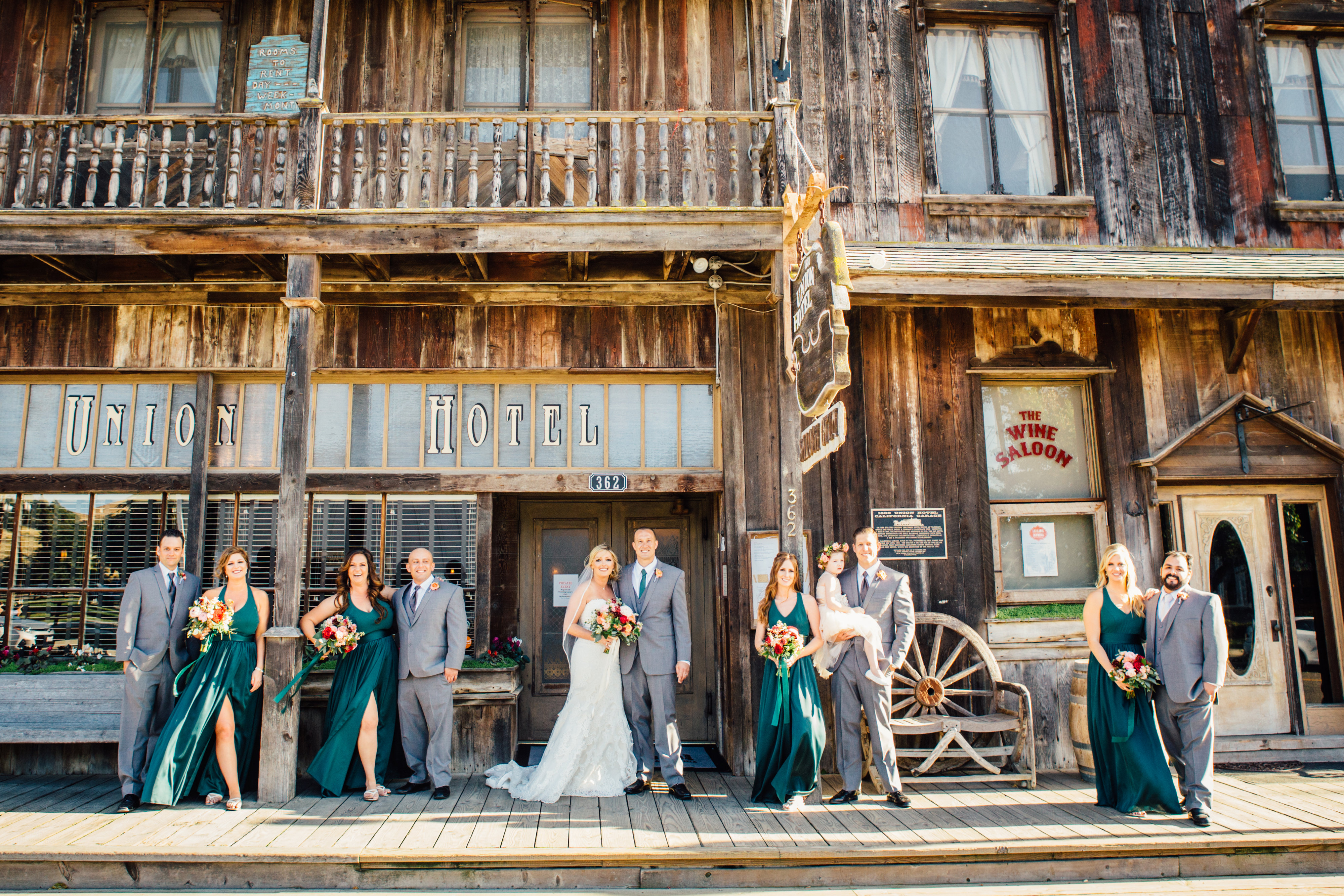 Vintage wedding in California Wine Country