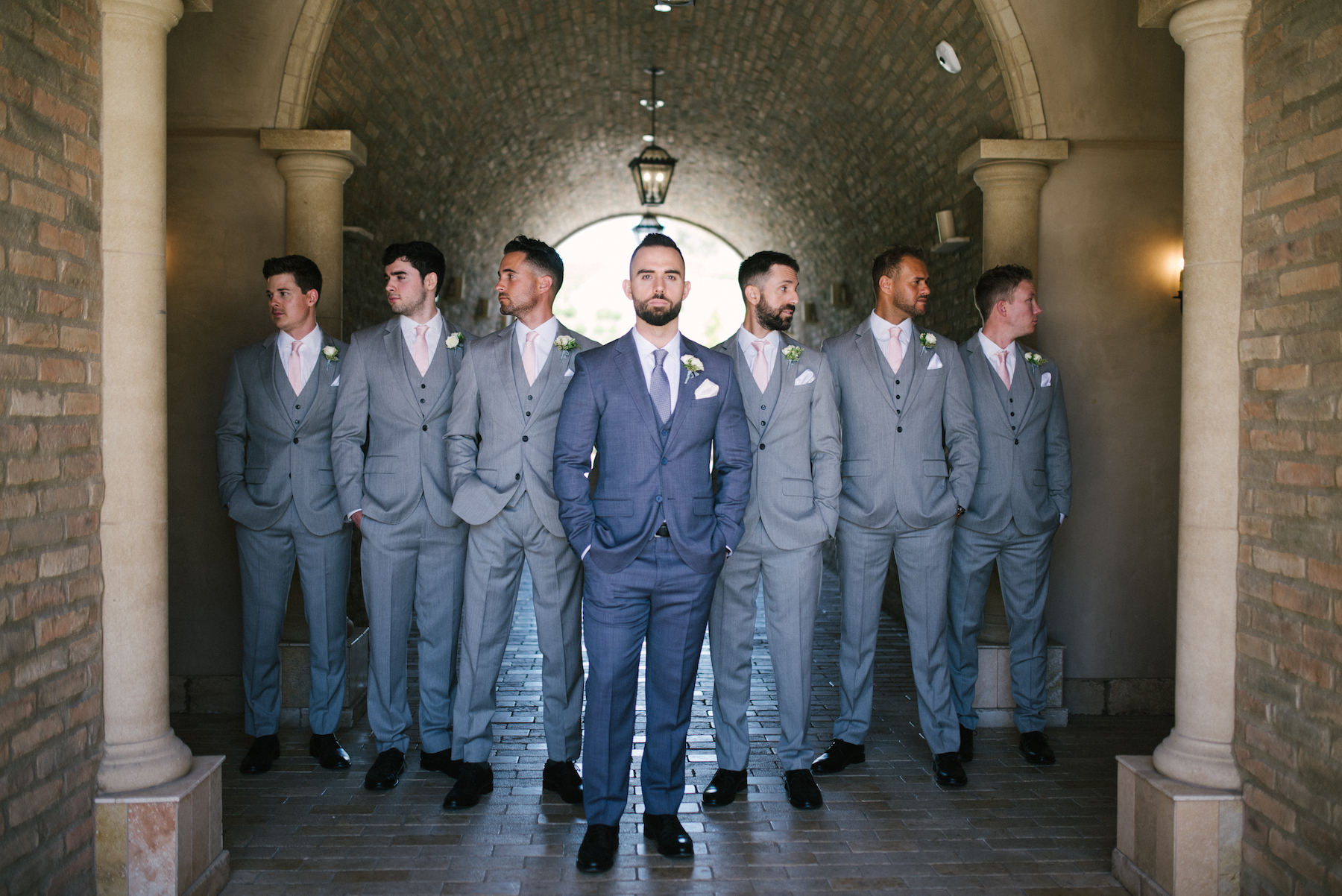 Groomsmen photo by Yvonne Goll Photography