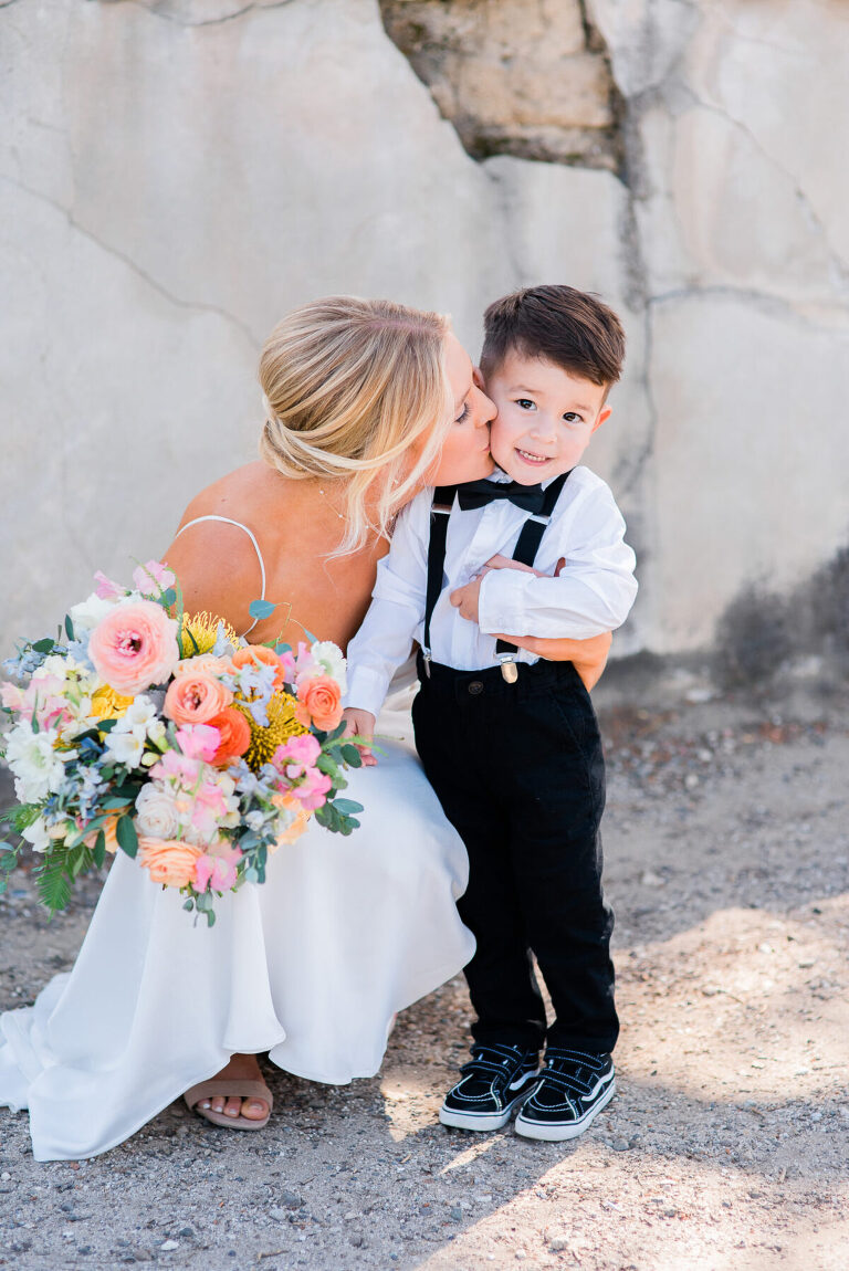 Ring bearer with Bride 